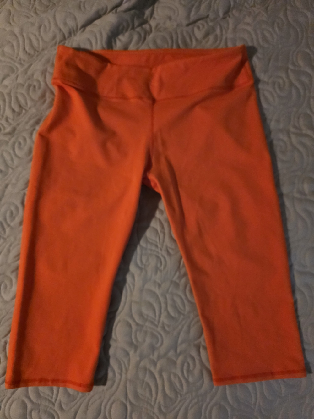Fabletics Bright Orange Capri Leggings